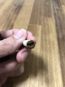 吸い終わった後のヒートスティック